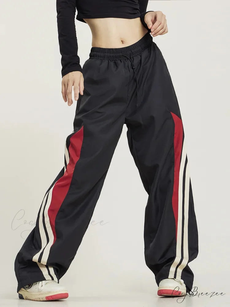 Y2K Black Oversized Baggy Pants Black / M pants-241228