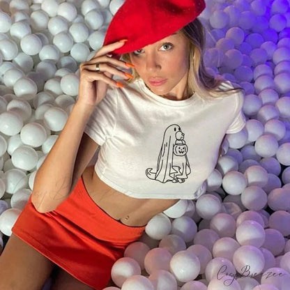 Y2K Dark Harajuku Baby Tee white4 / S t-shirt-250223