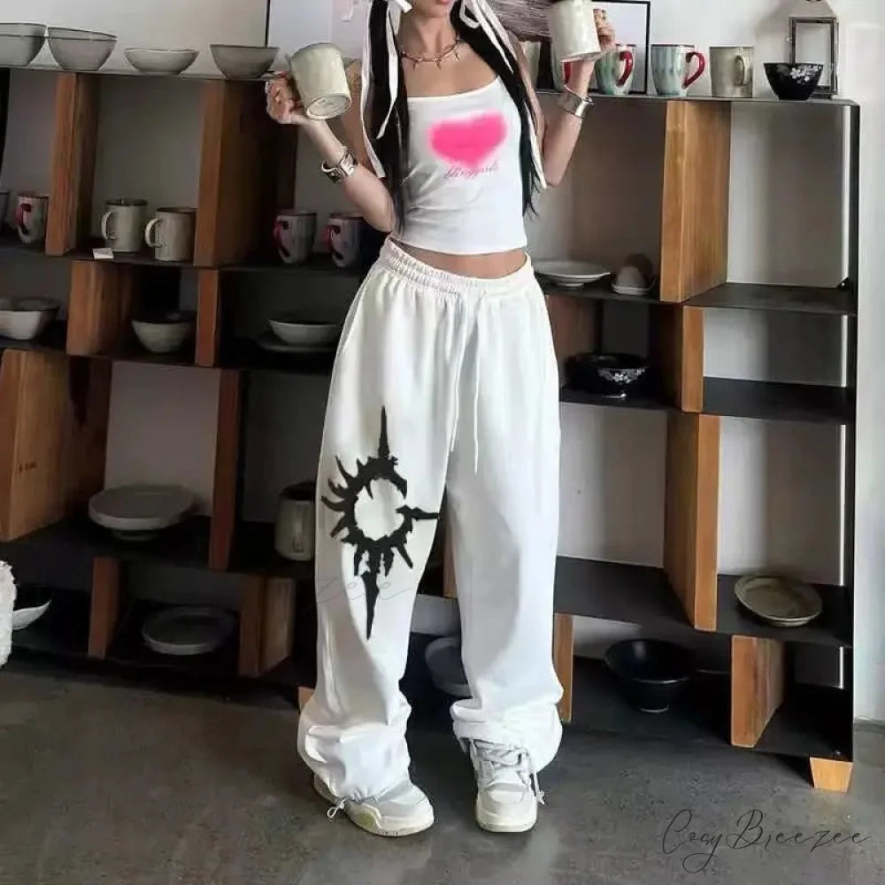 Y2K Gothic Baggy Pants pants-241228
