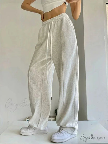 Y2K Harajuku Wide Leg Sweatpants Pants pants-241228