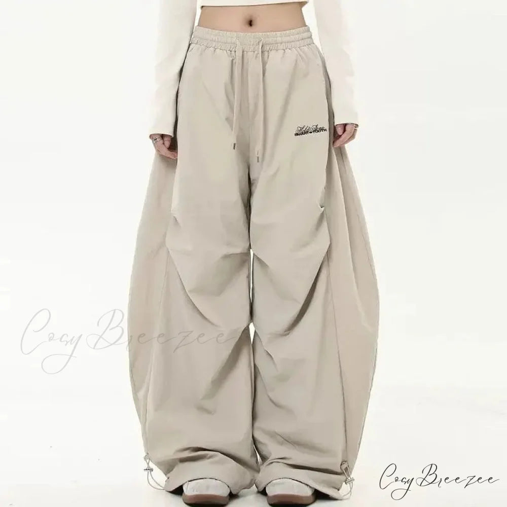 Y2K Harajuku Women Wide Leg Pants kaqi / S pants-241228
