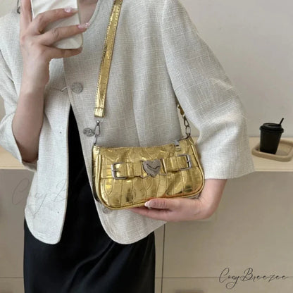 Y2K Peach Heart Shoulder Bag shoulder-250126
