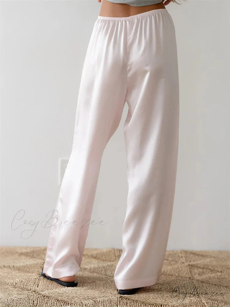 Y2K Streaked Pull-Tie Relaxed Straight Street Pant pant-250223