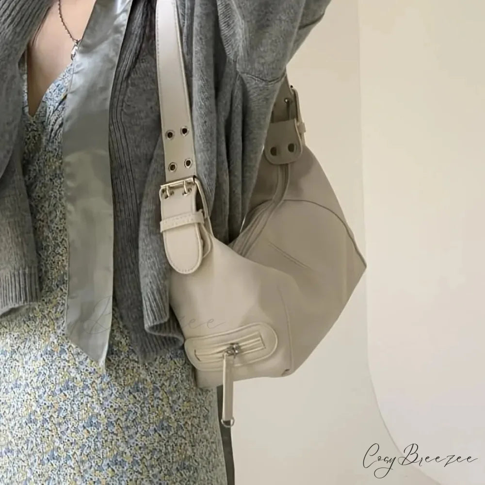 Y2K Style Trendy Motorcycle Shoulder Bag shoulder-250126