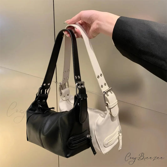 Y2K Style Trendy Motorcycle Shoulder Bag shoulder-250126