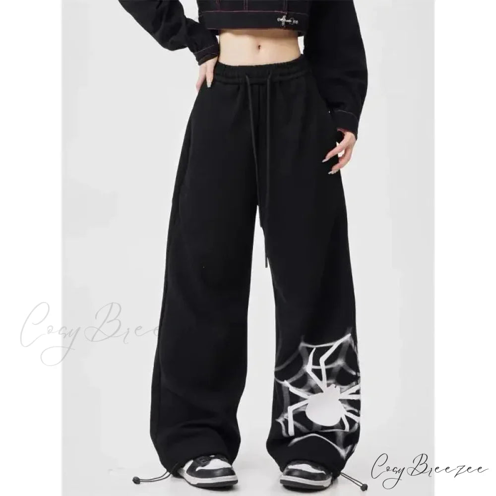 Y2K Women Sweatpants Pants Black / S pants-241228