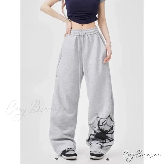 Y2K Women Sweatpants Pants Gray / S pants-241228