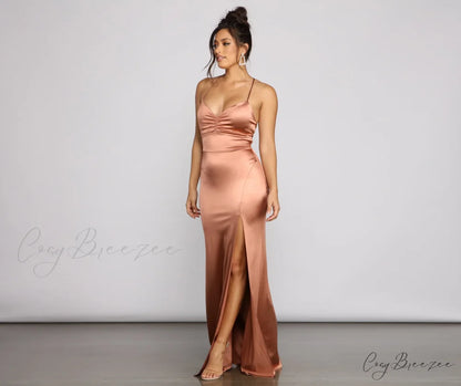Yara Formal Stylish Lace-Up Mermaid Dress
