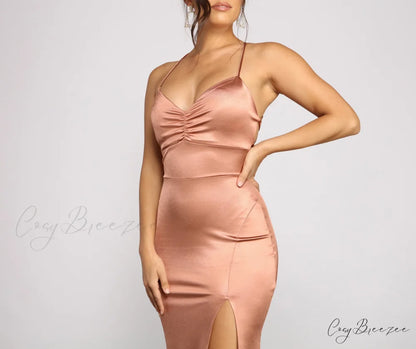 Yara Formal Stylish Lace-Up Mermaid Dress