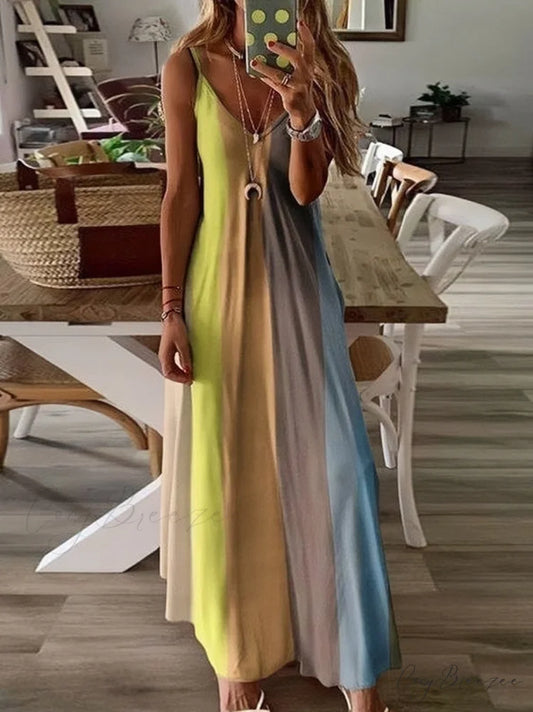 Yellow Patchwork Bohemian Dress S / Yellow
