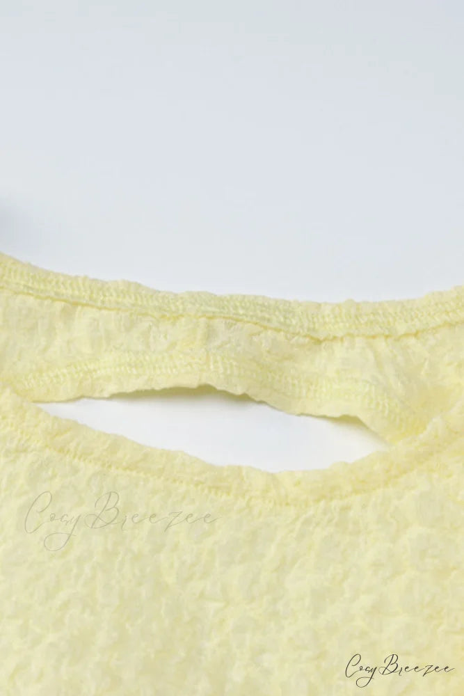 Yellow Tie-back Pack Hip Dress