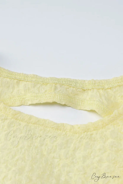 Yellow Tie-back Pack Hip Dress
