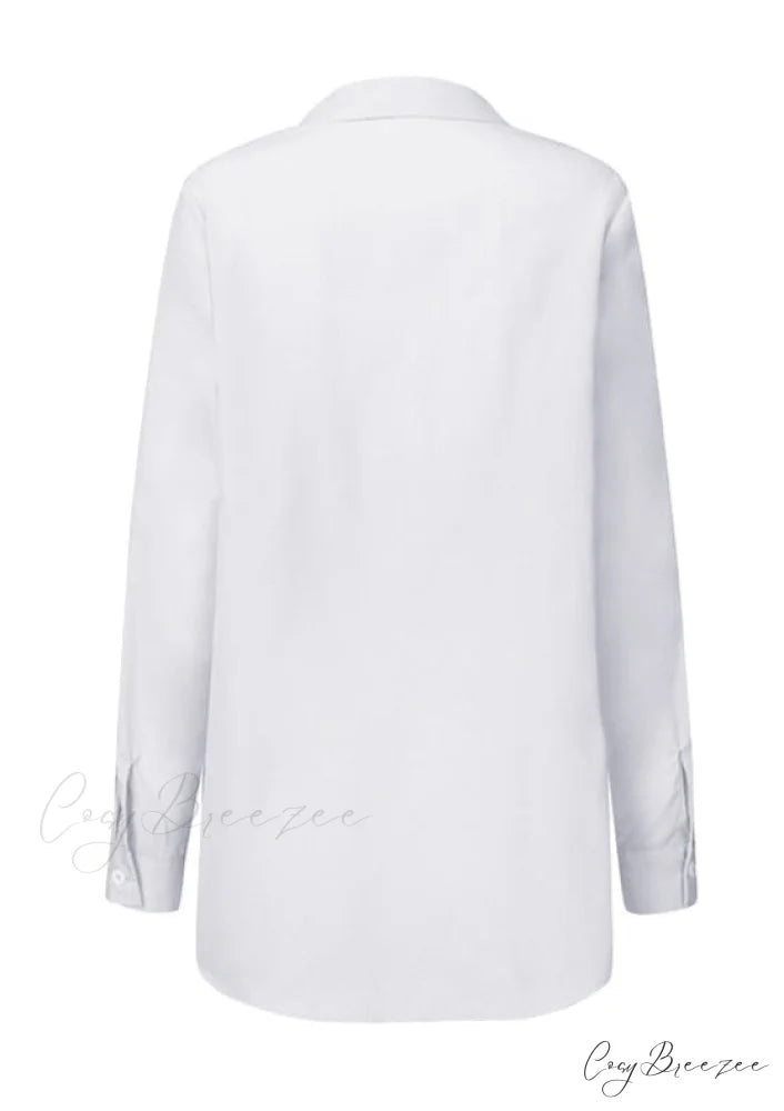 ZANZE SELF-TIE SHIRT - Plus Size