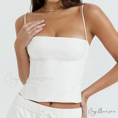 Zip-Up Bustier Corset Crop Top croptop-250223